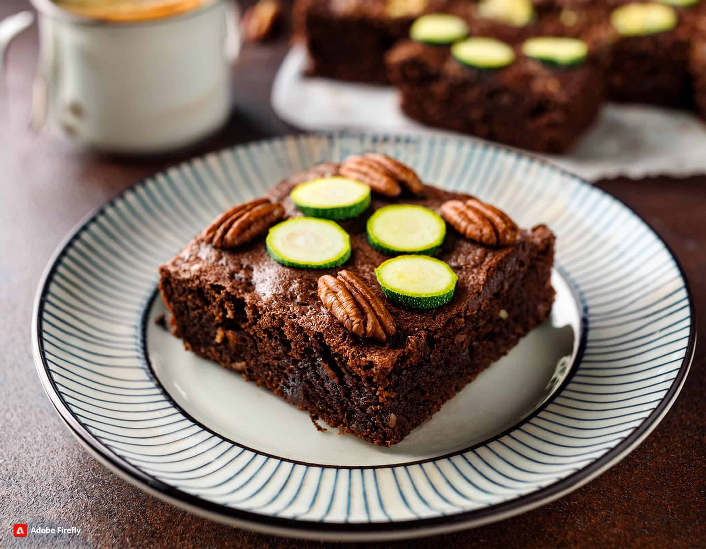 Recette de brownie au zucchini zéro culpabilité image Recette de brownie chocolat au zucchini et pacanes